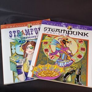 New Steampunk Coloring Books